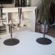 Pair of ancient wrought iron chandeliers in medieval high era 17th century