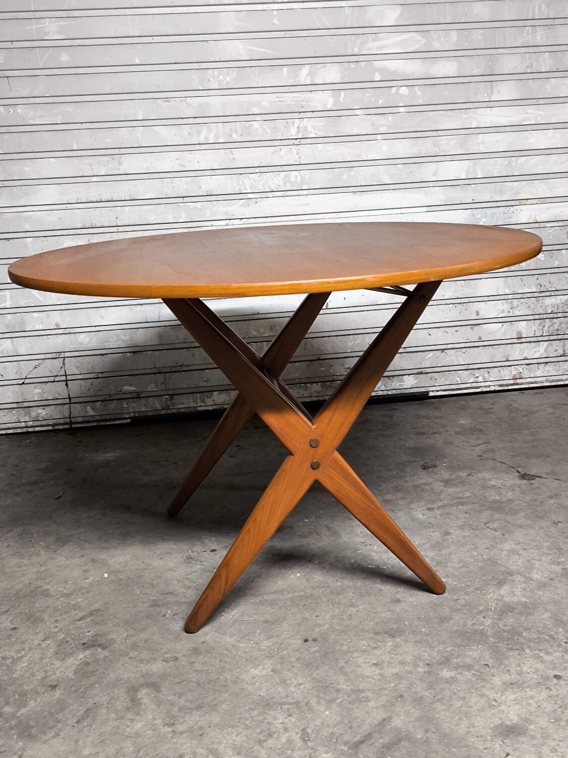 Vintage Scandinavian extendable teak table from the 1970s.