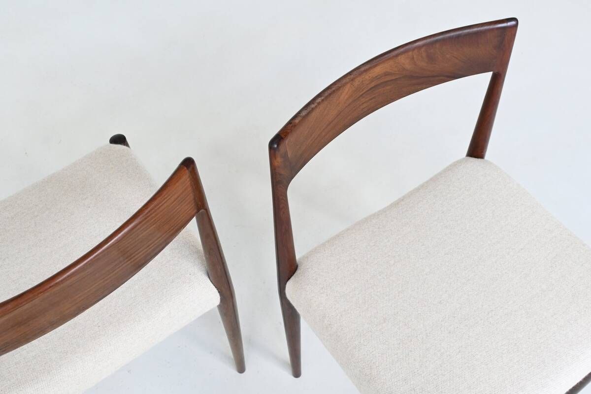 Kai Kristiansen set of twelve dining chairs rosewood Fritz Hansen Denmark 1961