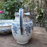 Set of pitcher and bowl U&C Sarreguemines Burgos