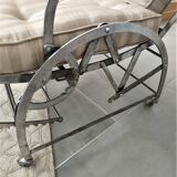 Wilson's adjustable folding chair made of steel produced in 1871
