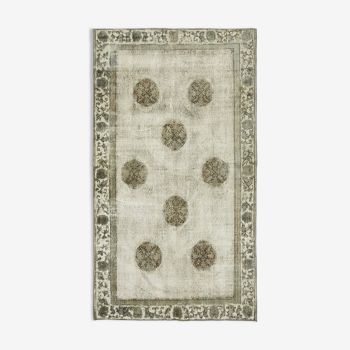 Tapis gris 1980s 153 cm x 269 cm