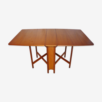 Table pliante scandinave en teck Mc Intosh