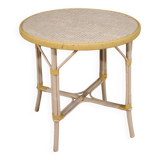 Table basse de jardin en osier, années 80