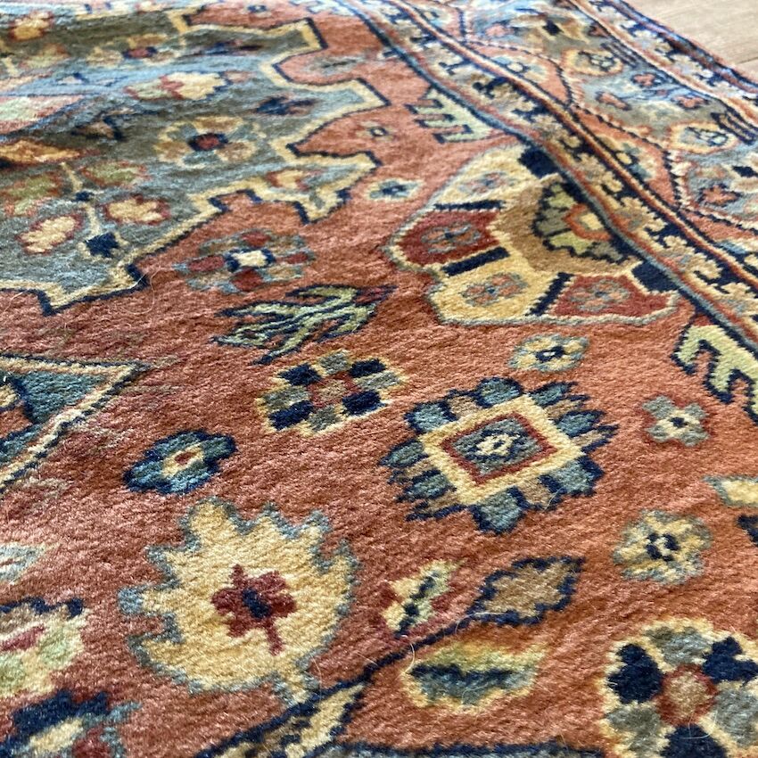 Old Pakistan Karachi wool wool hallway carpet 231 x 81 cm