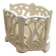 Openwork pot / letter holder in Art Nouveau ceramic