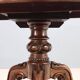 Antique walnut and rosewood table with floral inlays, Netherlands, 19th century.