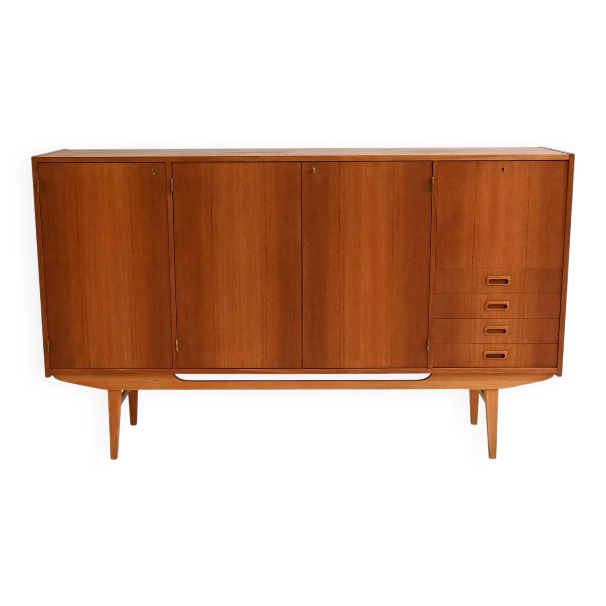 Scandinavian teak sideboard, 1950s-60s