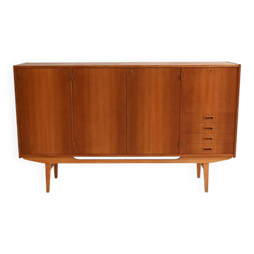 Buffet scandinave en teck, années 1950-60