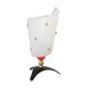 Rockabilly side lamp, perspex and brass, Pierre Guariche style, 1950