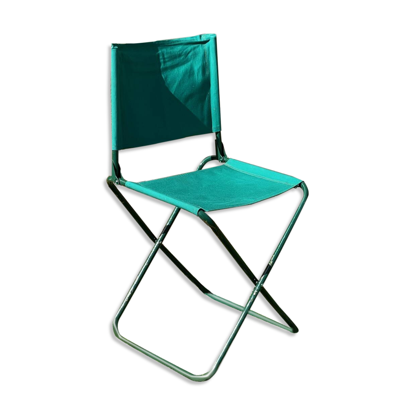 Chaise nomade pliante de camping vintage