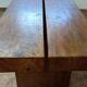 Brutalist console made of solid wood