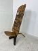 Chaise tribale sculptée à la main Afrique années 1960
