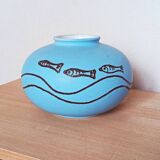 Vintage ceramic ball vase West Germany 1960s