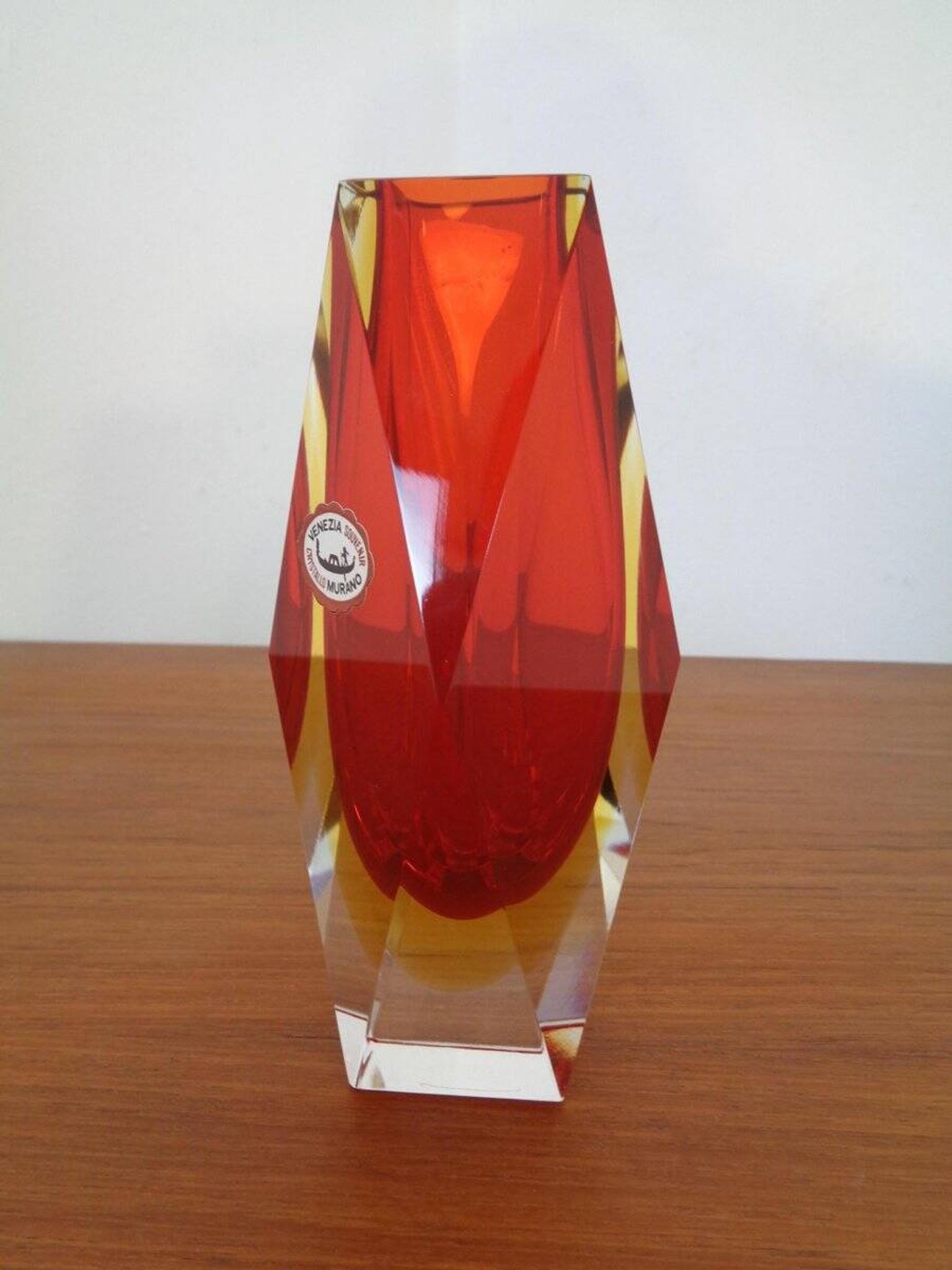 Vintage Italian Murano Glass Vase, 1960s