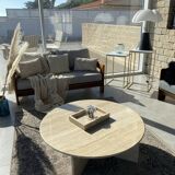 Coffee table 100% Roman Travertine