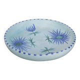 Vintage ceramic thistle plate by Marie Madeleine Jolly