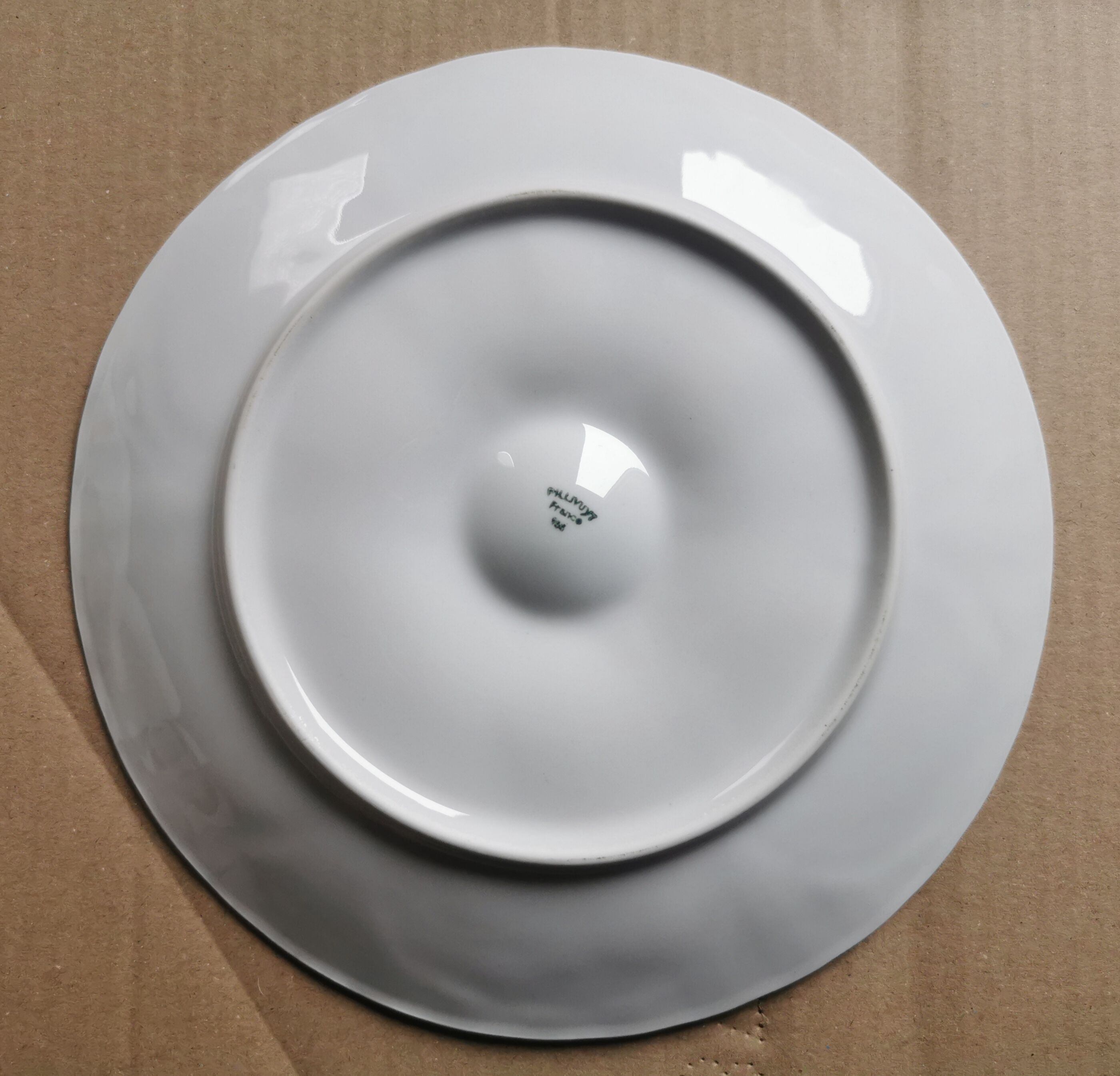 Ensemble de 6 assiettes Pillivuyt porcelaine blanche