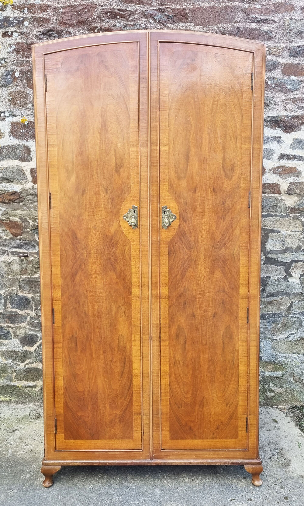 Armoire anglaise d'internat tallboy georgien art déco années 30