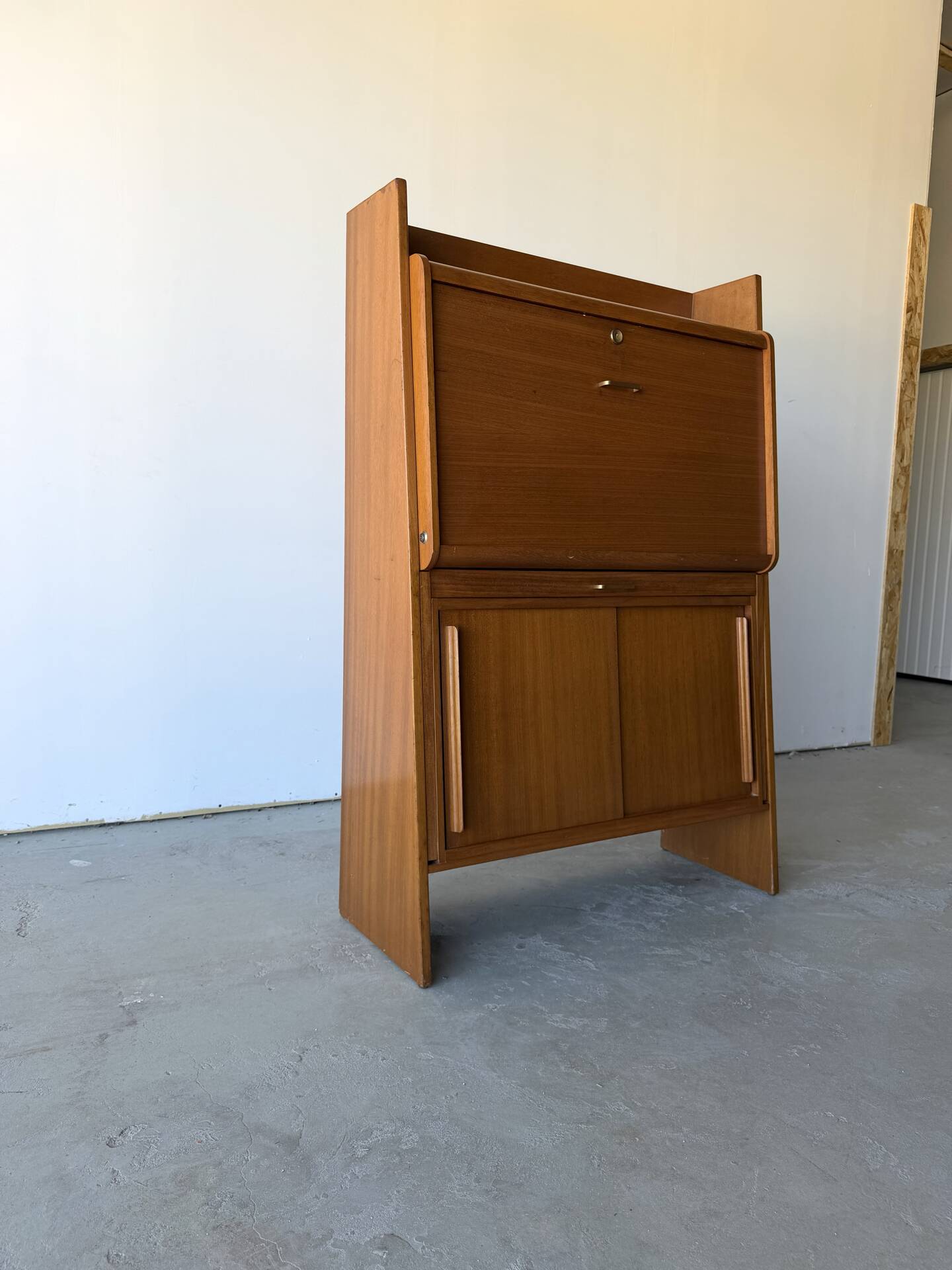 Bureau secrétaire à abattant design attribué à René Jean Caillette