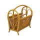 Vintage Boho Bamboo Rattan Magazine Rack 80s
