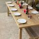 large solid oak farmhouse table