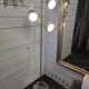 Vintage eyeball floor lamp with tulip base in chromed metal
