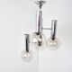 Vintage glass globe chandelier, 1970s