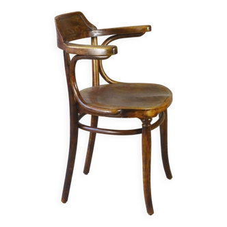 Bentwood office armchair called B4 with saddle, 1920