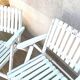 Pair of vintage wooden garden armchairs by r.gleizes