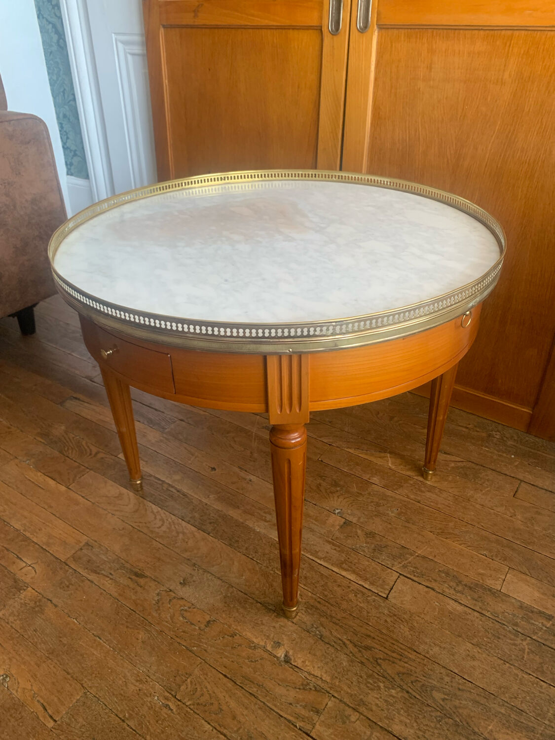 Bouillotte table in Louis XVI style