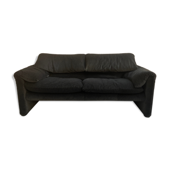 Sofa "Maralunga" 2 places by Vico Magistretti for Cassina, Italy 1980's