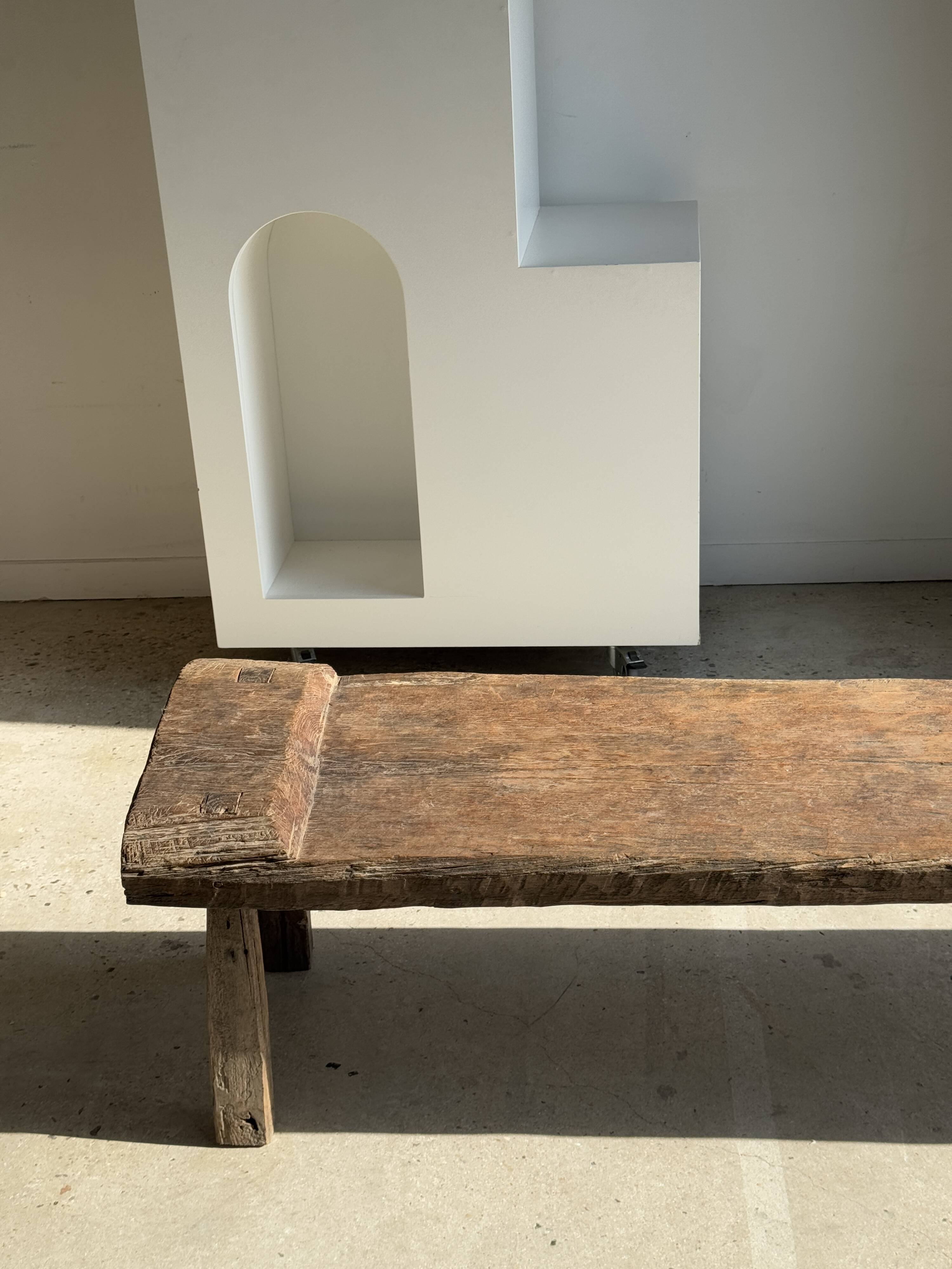 Very large bench in old teak H:50cm L:2m06