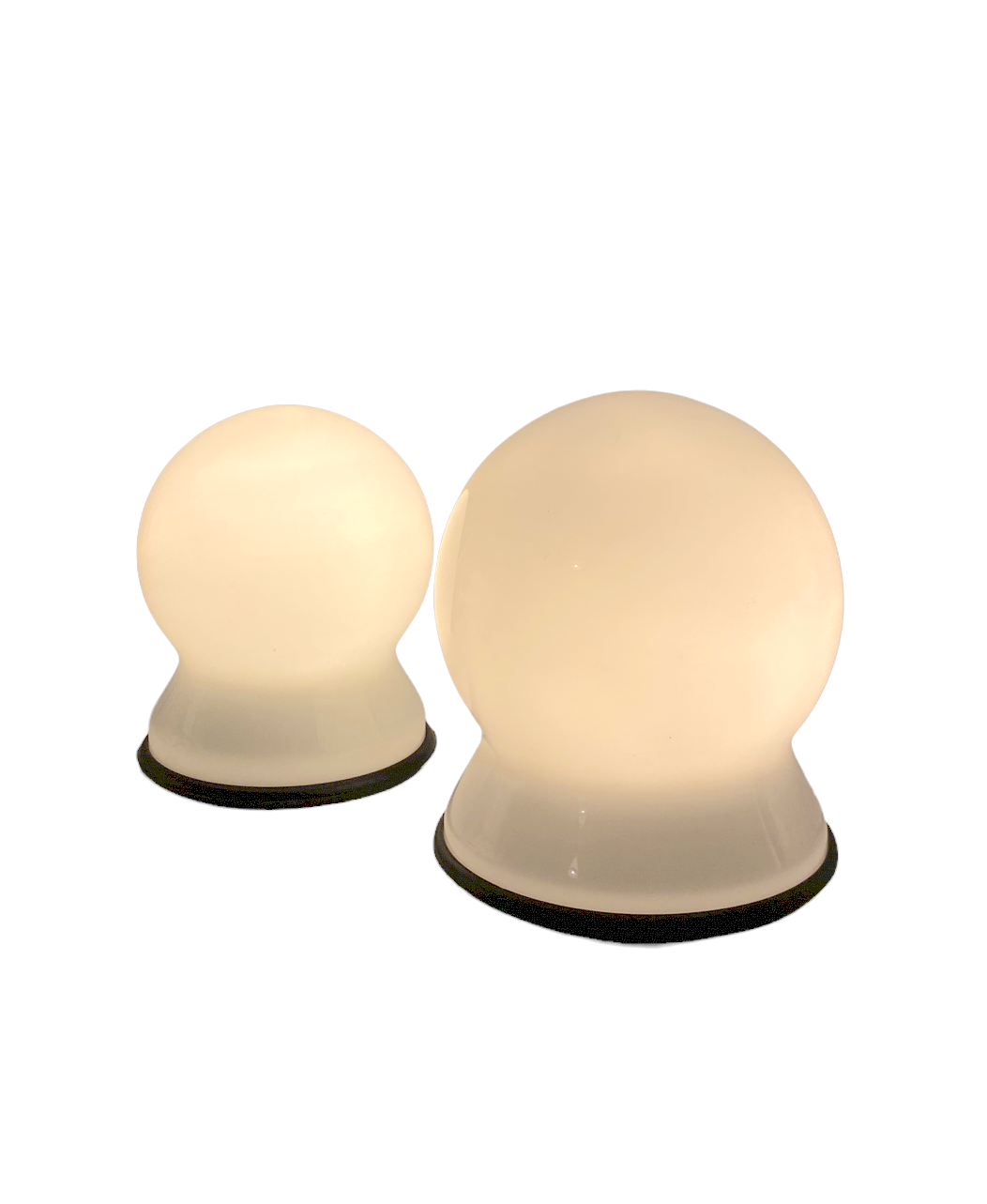 Sergio Asti, Set of 2 "Scafandro" Table Lamps, Candle, Italy 1970s