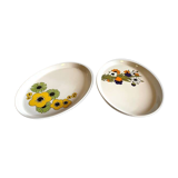 Lot de 2 plats en porcelaine anglaise