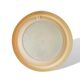 Vintage 70s yellow bathroom wall circle mirror