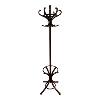 Coat rack parrot vintage brown wood