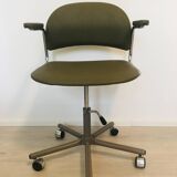Vintage Olive Office chair by Kovona K 107 from Czechoslovakia 1970’s