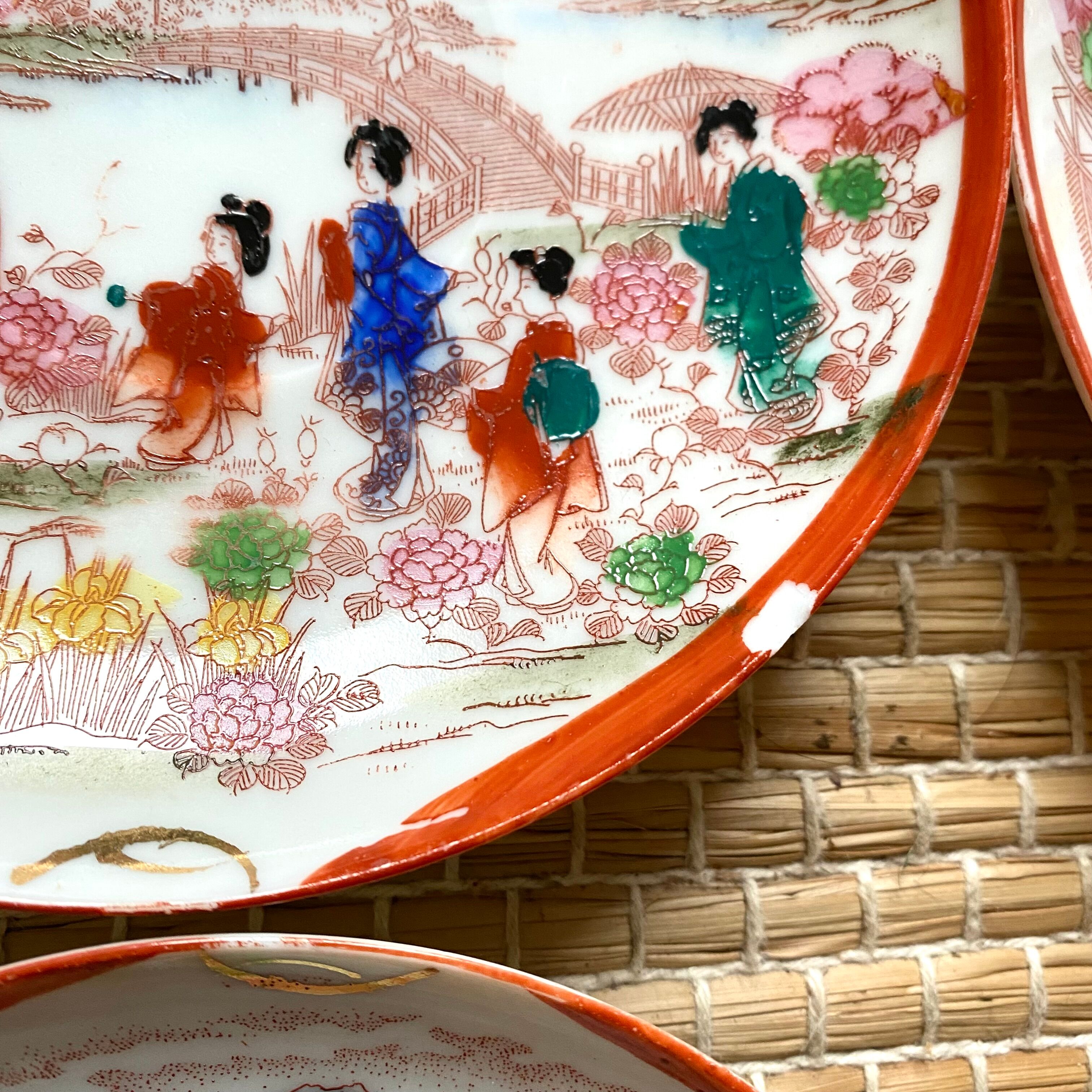 Old Japanese tea set 29 pieces