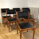 Series of 6 vintage Scandinavian style chairs