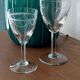 Lot de 8 verres en cristal gravé – Style Louis XVI