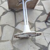 Garden or bistro table with steel and fiberglass base and top, circa 1970