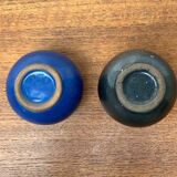 Small minimalist round vases from a mid-century pottery studio by Hildegard and Peter Delius for Hamelner Töpferei, 1960s, set of 2.