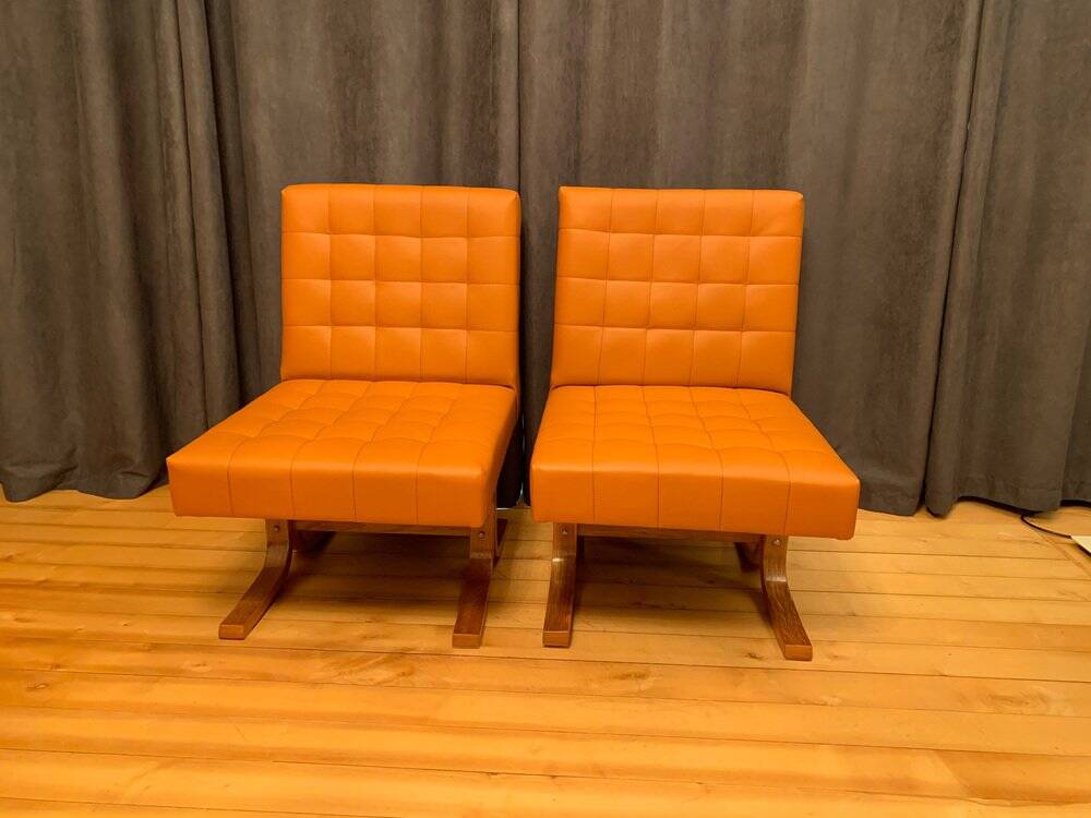 Set of Czechoslovakian armchairs by Ludvik Volak for Drevopodnik Holesov, 1960s