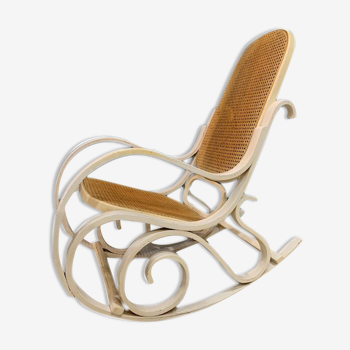 Rocking chair blanc