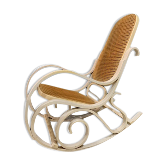 Rocking chair blanc