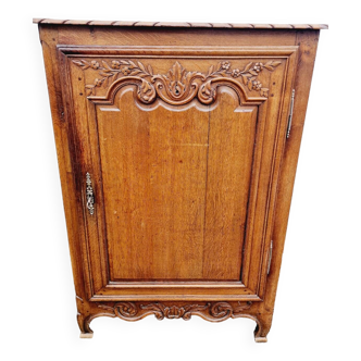 Old sideboard with a wooden door