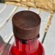 Red glass bouteill