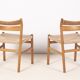 4x Chaise de salle à manger en chêne Børge Mogensen BM1, années 1950, Danemark