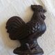 Decorative cast iron rooster bookend